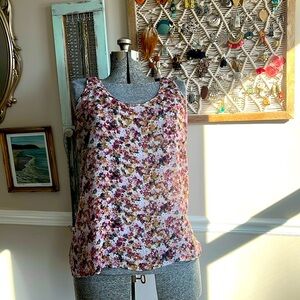 Liz Claiborne | Size XL | Womens Multicolor Floral Round Neck Sleeveless Blouse